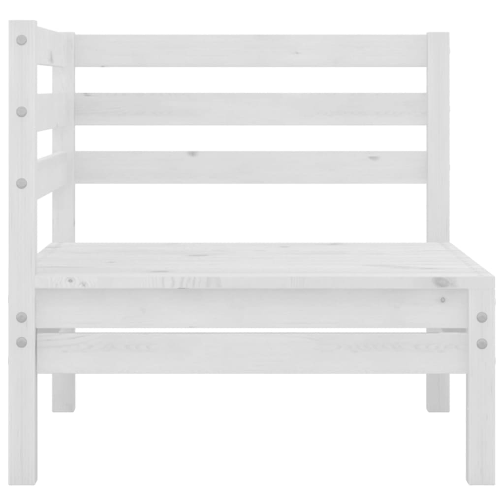 Loungegrupp För Trädgården 4 Delar Massiv Furu