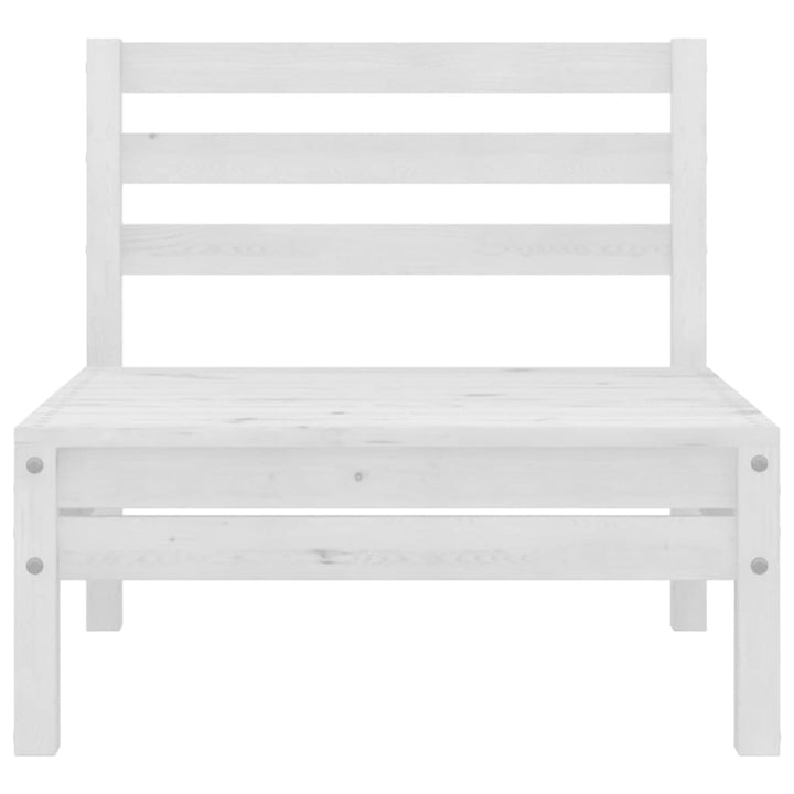 Loungegrupp För Trädgården 6 Delar Massiv Furu