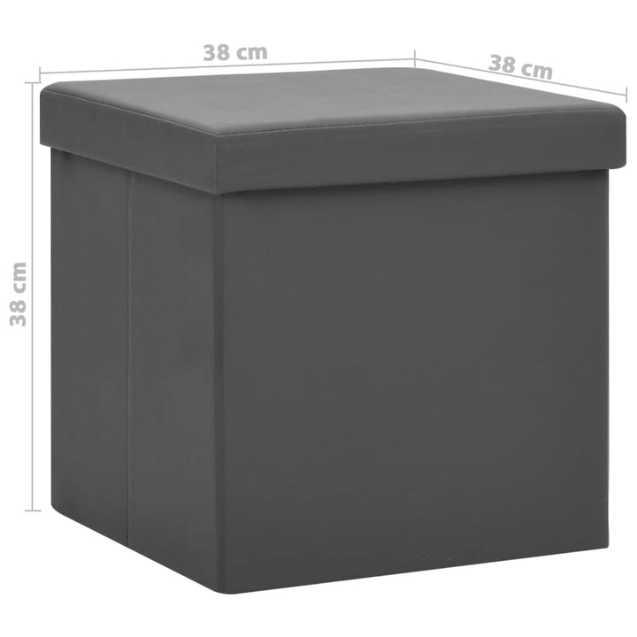 Hopfällbar Förvaringspall Pvc