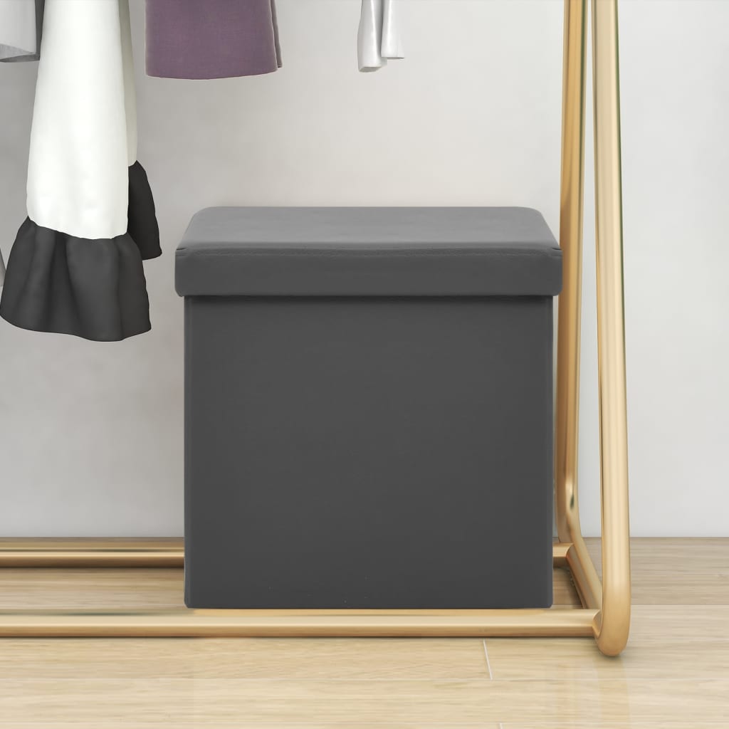 Hopfällbar Förvaringspall Pvc