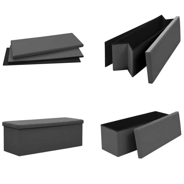 Hopfällbar Förvaringsbänk Pvc