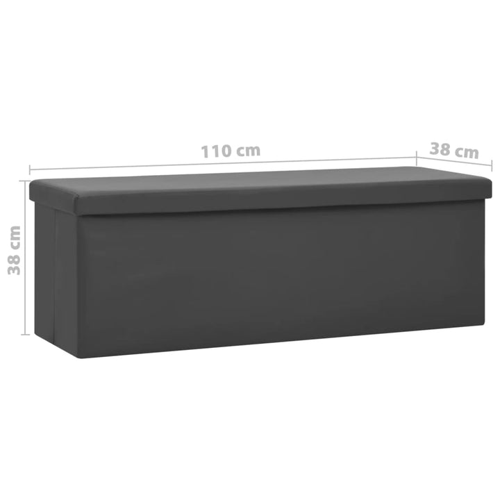 Hopfällbar Förvaringsbänk Pvc