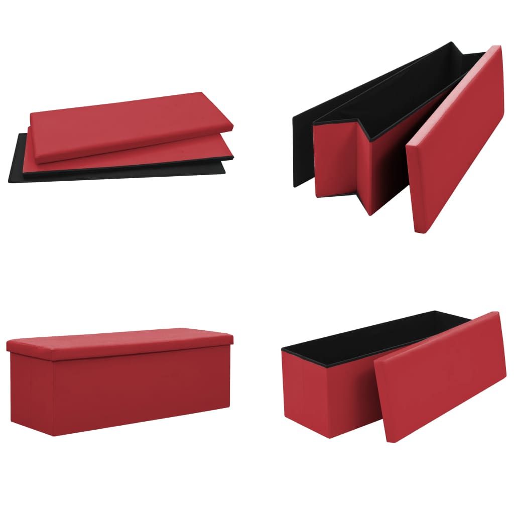 Hopfällbar Förvaringsbänk Pvc