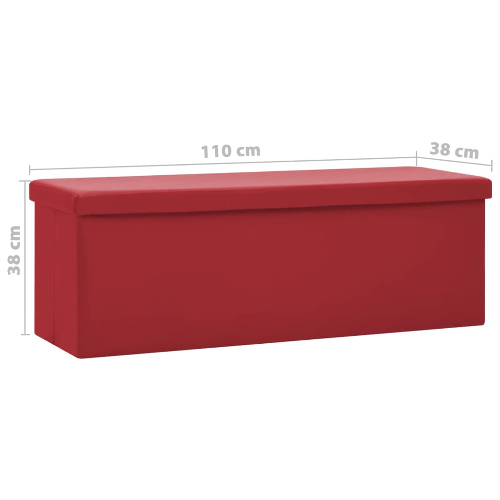 Hopfällbar Förvaringsbänk Pvc