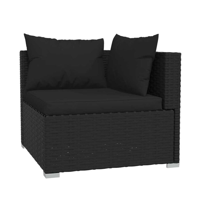 Loungegrupp För Trädgården Med Dynor 4 Delar Konstrotting
