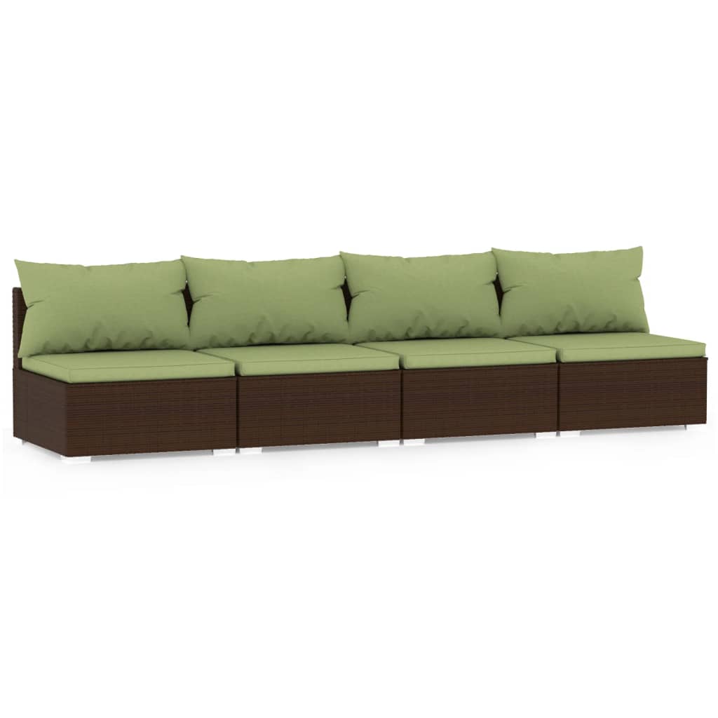 Soffa Med Dynor Konstrotting Brun