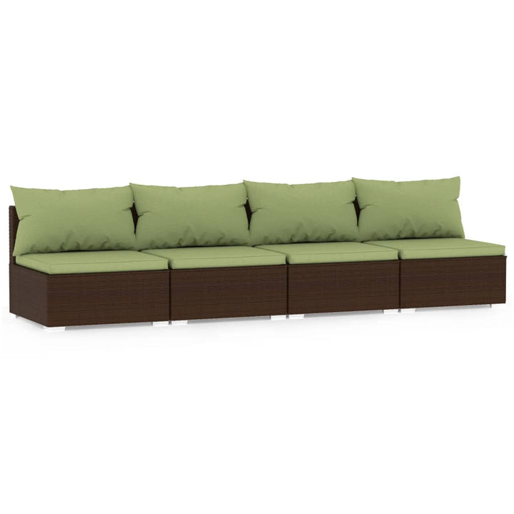 Soffa Med Dynor Konstrotting Brun