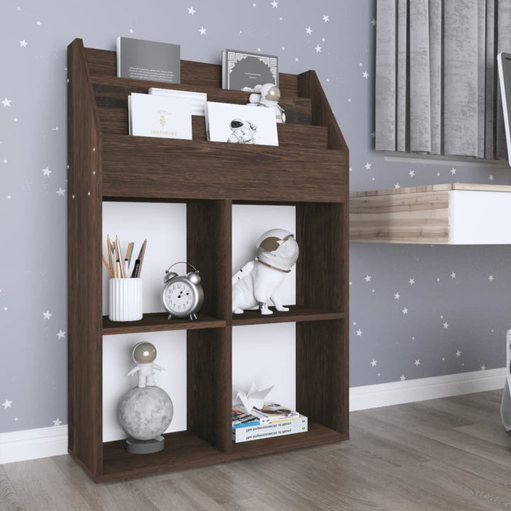Tidningsställ För Barn 71X30X114 Cm Konstruerat Trä