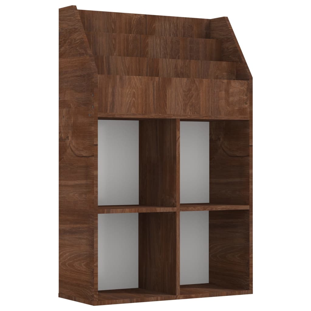 Tidningsställ För Barn 71X30X114 Cm Konstruerat Trä