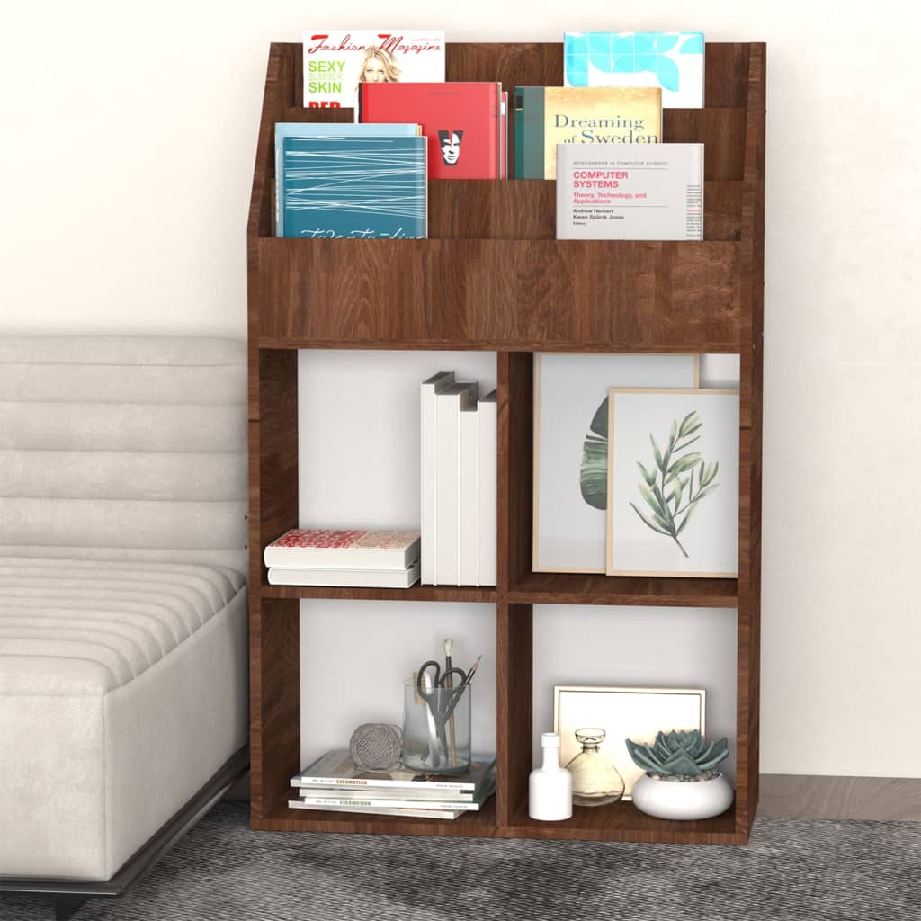Tidningsställ För Barn 71X30X114 Cm Konstruerat Trä
