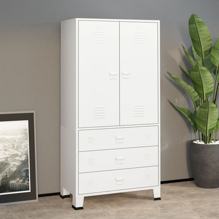 Garderob Industriell 90X50X180 Cm Metall
