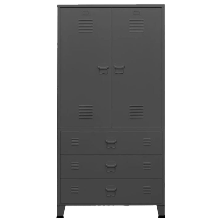 Garderob Industriell 90X50X180 Cm Metall