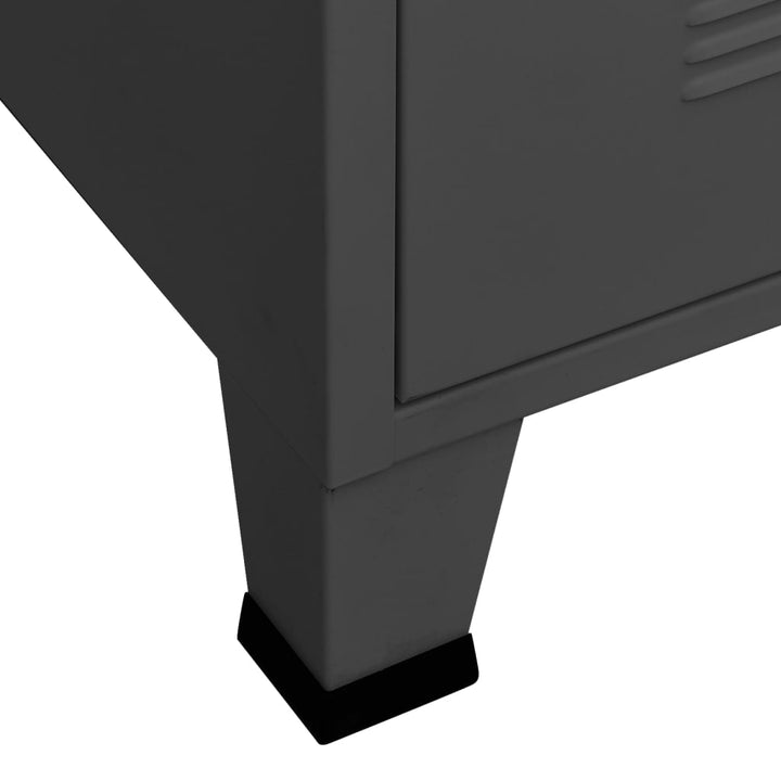 Garderob Industriell 90X50X180 Cm Metall