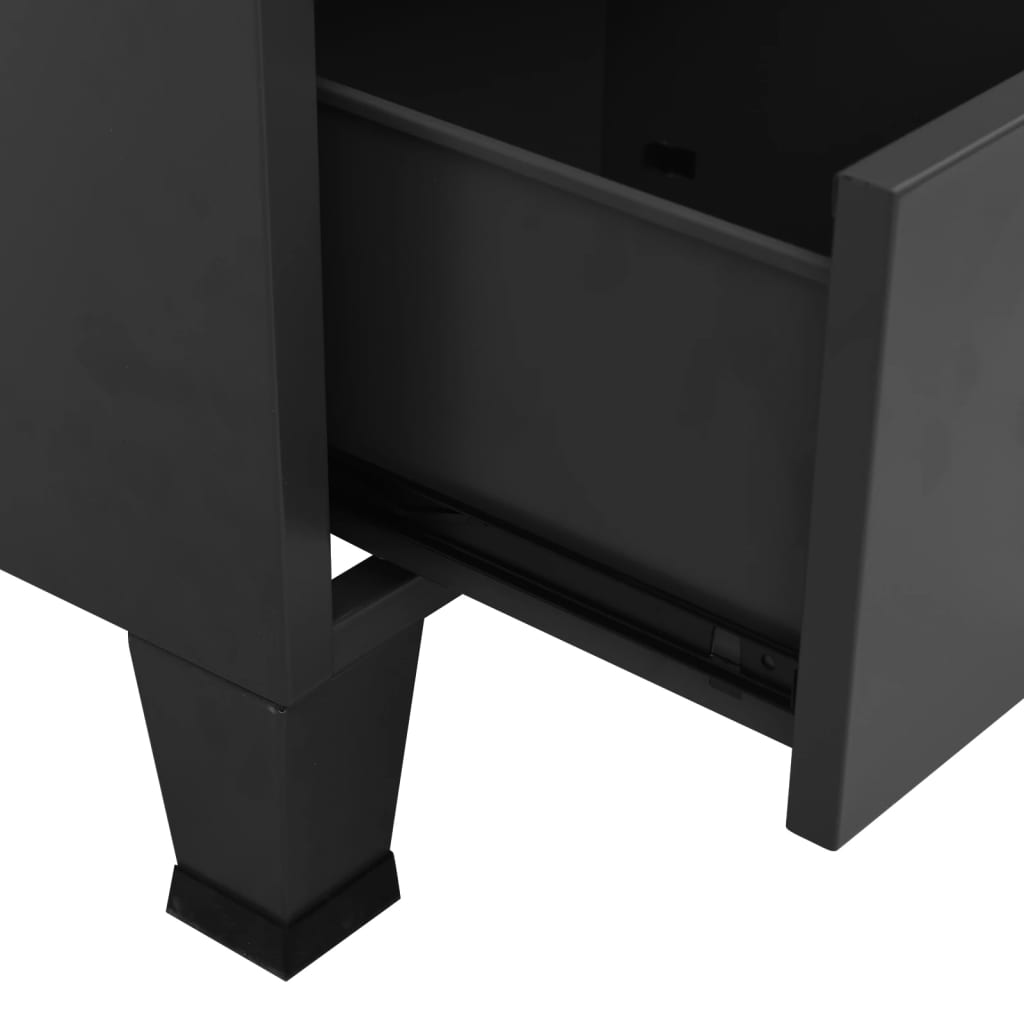 Garderob Industriell 90X50X180 Cm Metall