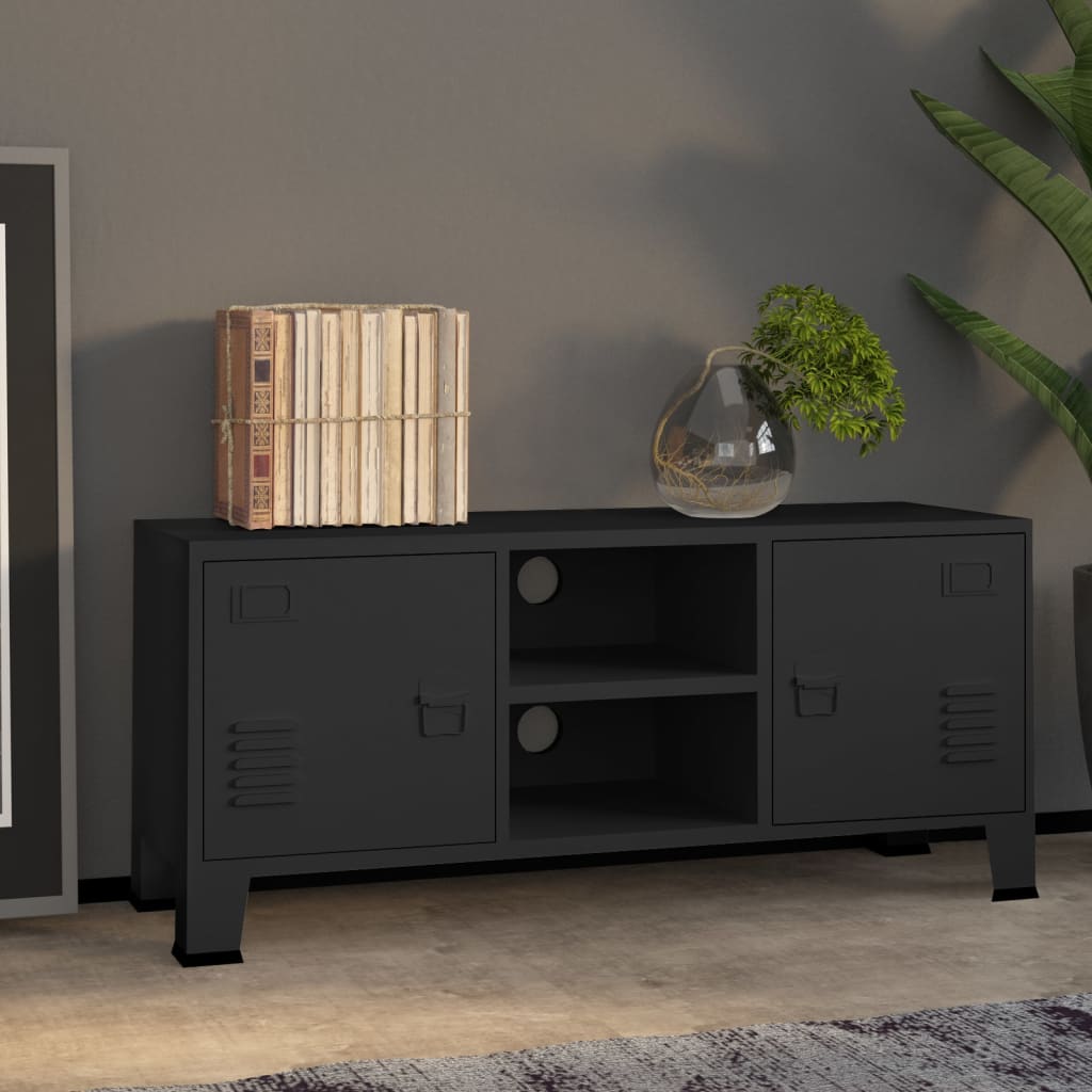 Industriell Tv-Bänk 105X35X42 Cm Metall