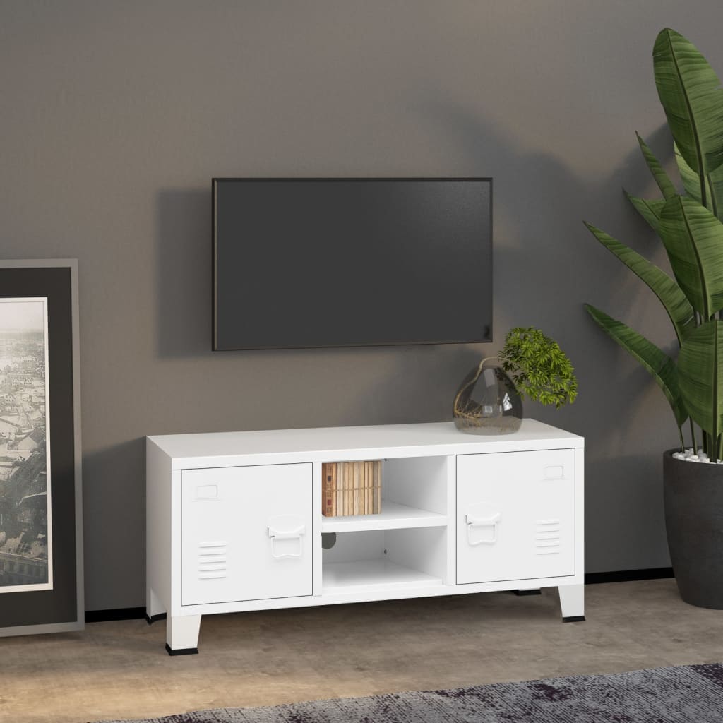 Industriell Tv-Bänk 105X35X42 Cm Metall
