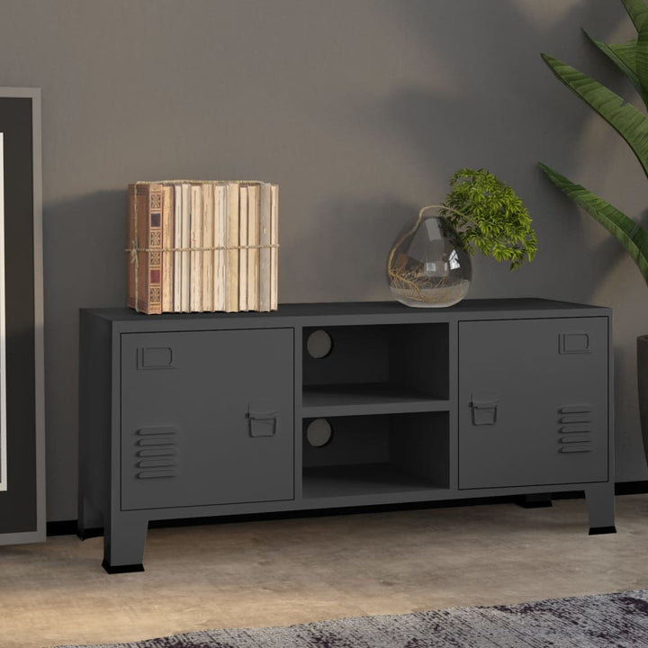 Industriell Tv-Bänk 105X35X42 Cm Metall