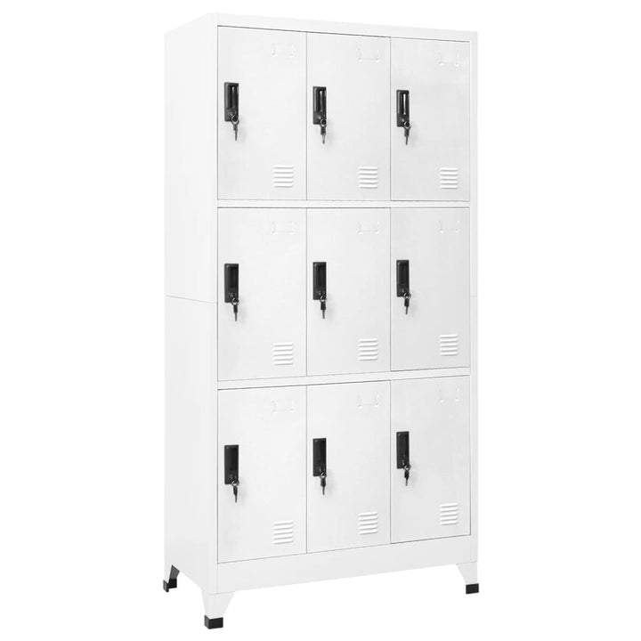 Förvaringsskåp Antracit Och Röd 90X40X180 Cm Stål