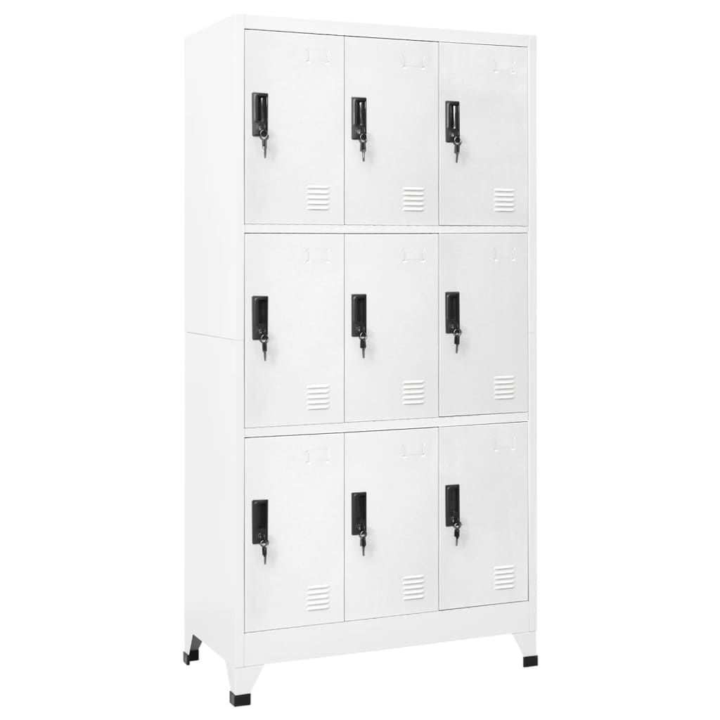 Förvaringsskåp Antracit Och Röd 90X40X180 Cm Stål