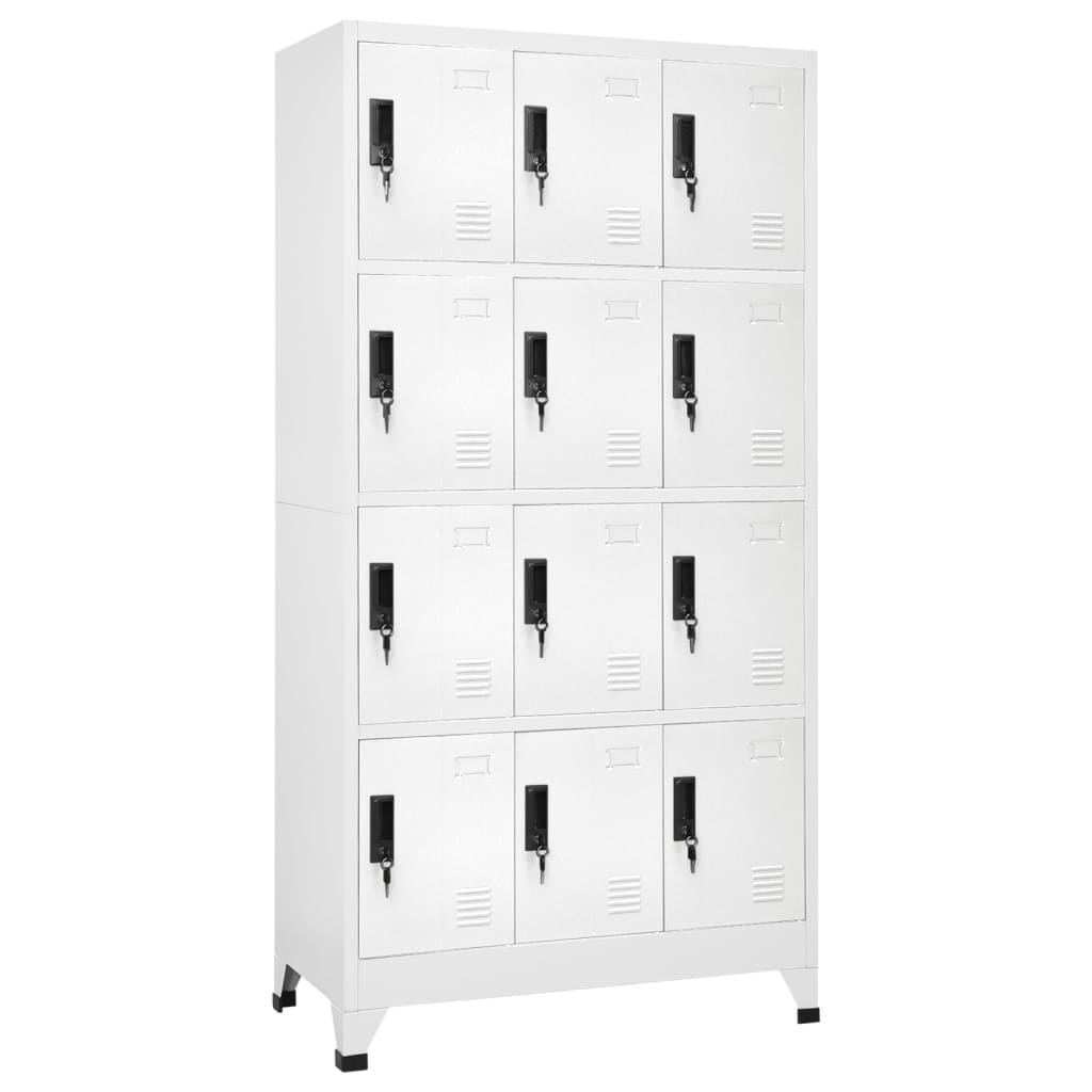 Förvaringsskåp Antracit Och Röd 90X40X180 Cm Stål