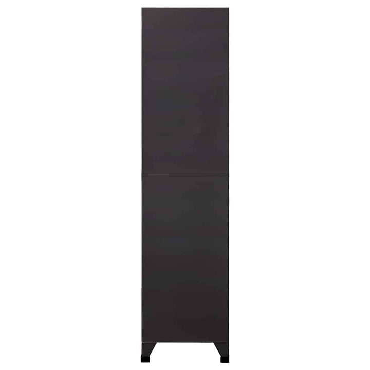 Förvaringsskåp Antracit Och Röd 90X40X180 Cm Stål
