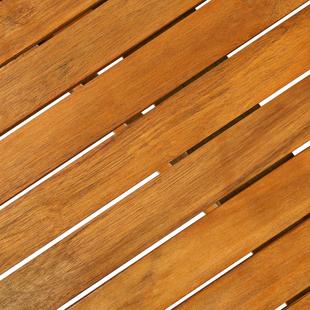 5 Delar Trädgårdsmatgrupp Massivt Akaciaträ