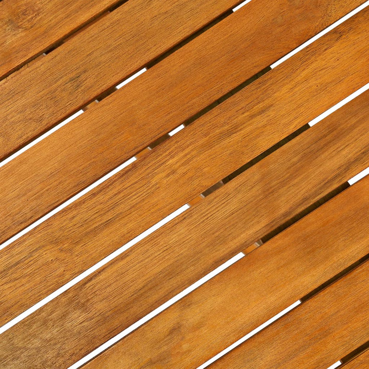 5 Delar Trädgårdsmatgrupp Massivt Akaciaträ