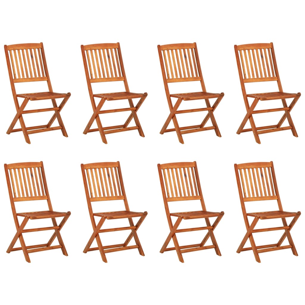 Matgrupp För Trädgården 9 Delar 180X90X75 Cm Massivt Akaciaträ