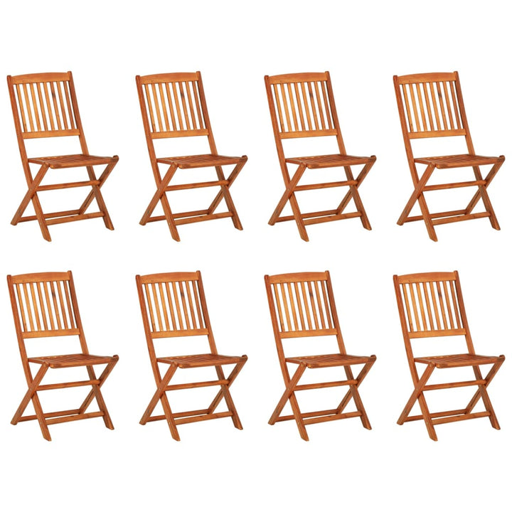 Matgrupp För Trädgården 9 Delar 180X90X75 Cm Massivt Akaciaträ