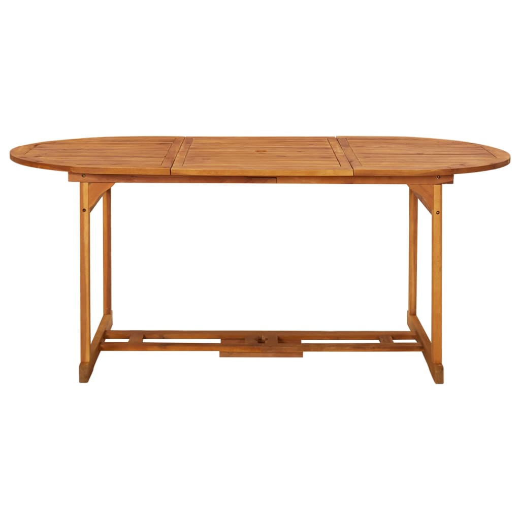 Matgrupp För Trädgården 9 Delar 180X90X75 Cm Massivt Akaciaträ