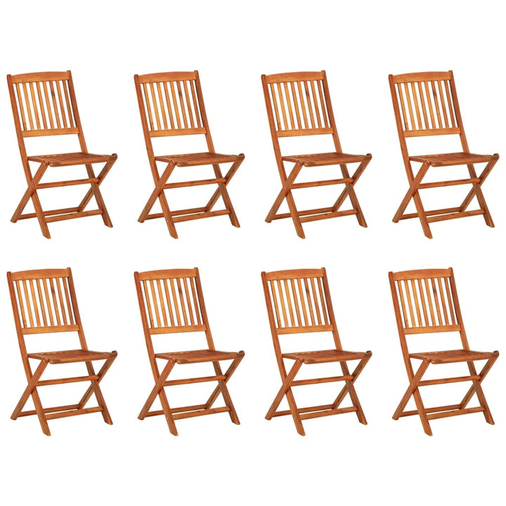 Matgrupp För Trädgården 9 Delar 220X90X75 Cm Massivt Akaciaträ