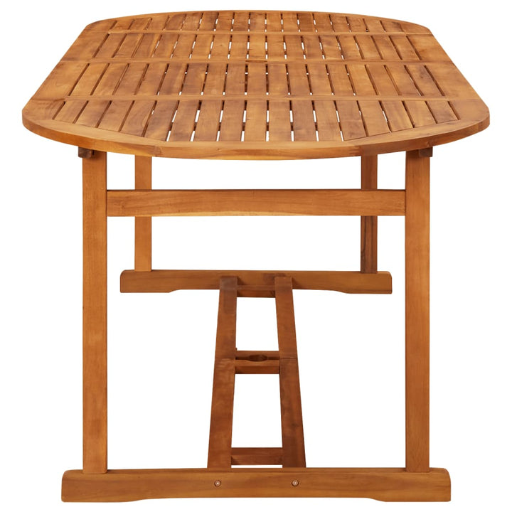 Matgrupp För Trädgården 9 Delar 220X90X75 Cm Massivt Akaciaträ