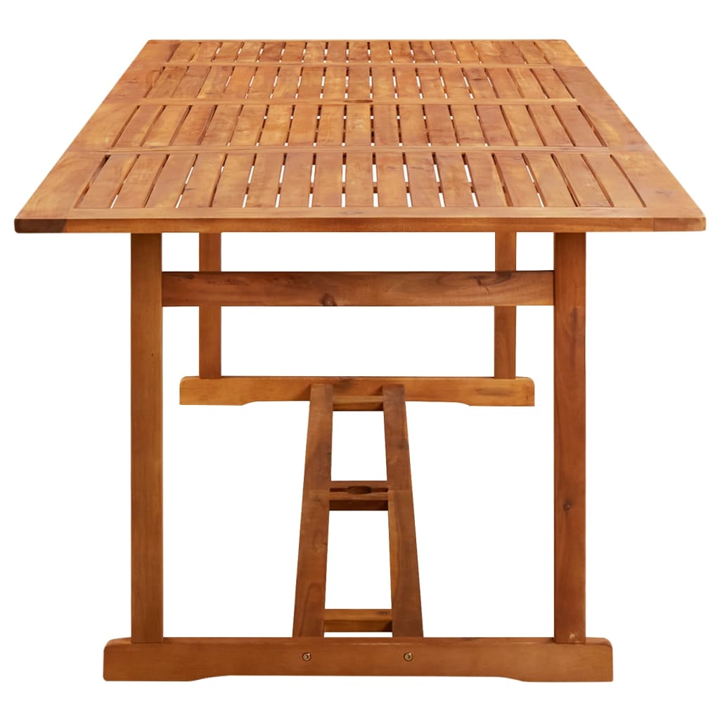Matgrupp För Trädgården 11 Delar 220X90X75 Cm Massivt Akaciaträ