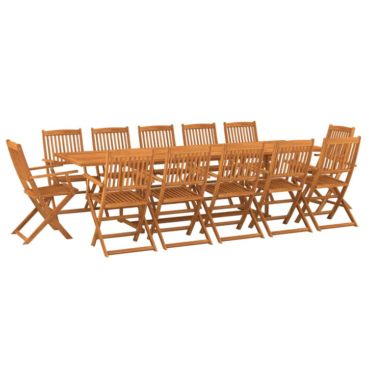 Matgrupp För Trädgården 13 Delar 280X90X75 Cm Massivt Akaciaträ