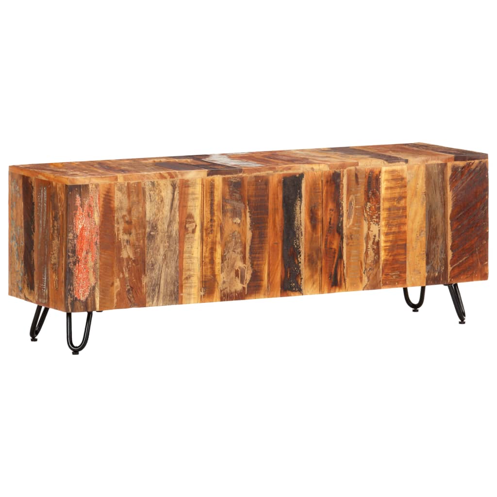 Tv-Bänk 110X30X40 Cm Massivt Återvunnet Trä