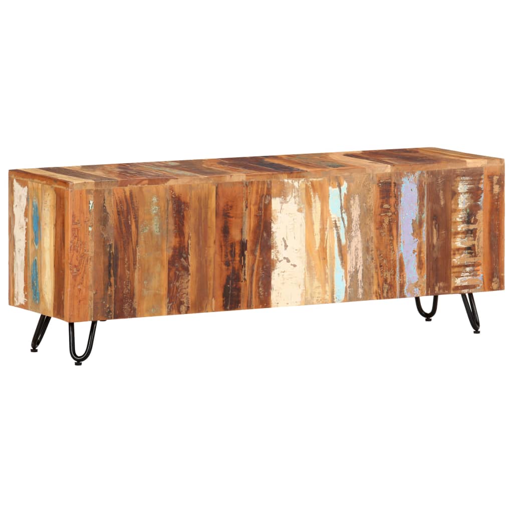 Tv-Bänk 110X30X40 Cm Massivt Återvunnet Trä