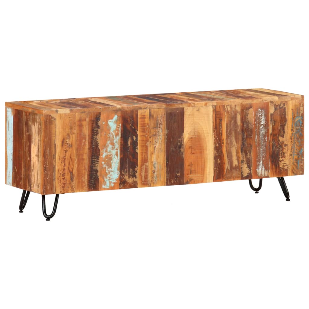 Tv-Bänk 110X30X40 Cm Massivt Återvunnet Trä