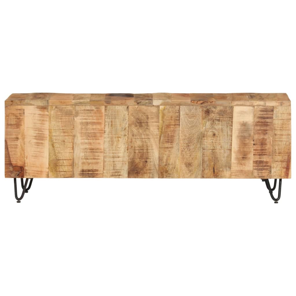 Tv-Bänk 110X30X40 Cm Massivt Mangoträ