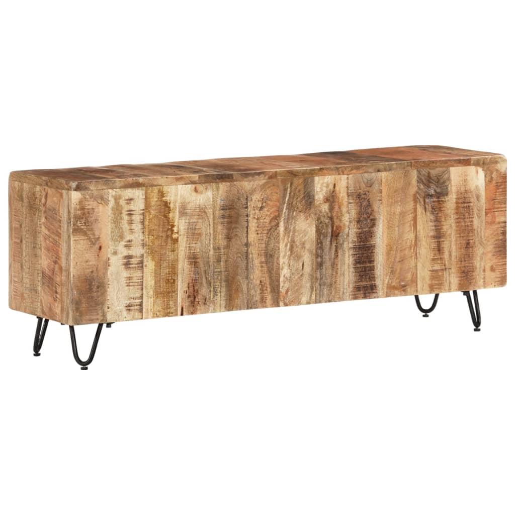 Tv-Bänk 110X30X40 Cm Massivt Mangoträ