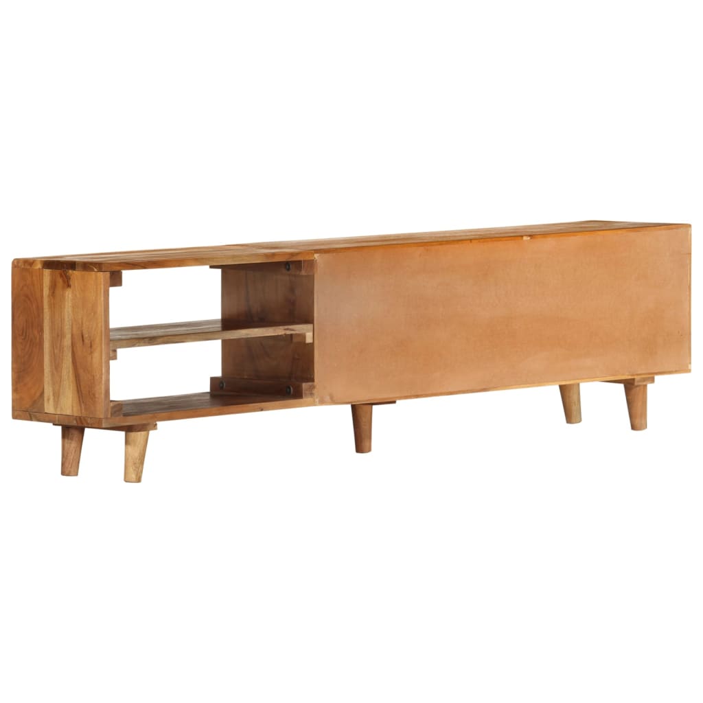 Tv-Bänk Massivt Akaciaträ Med Honungsfinish 140X30X40 Cm