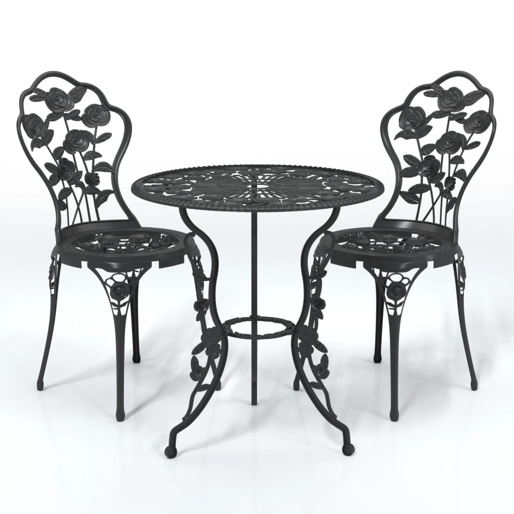 Caféset 3 Delar Gjuten Aluminium