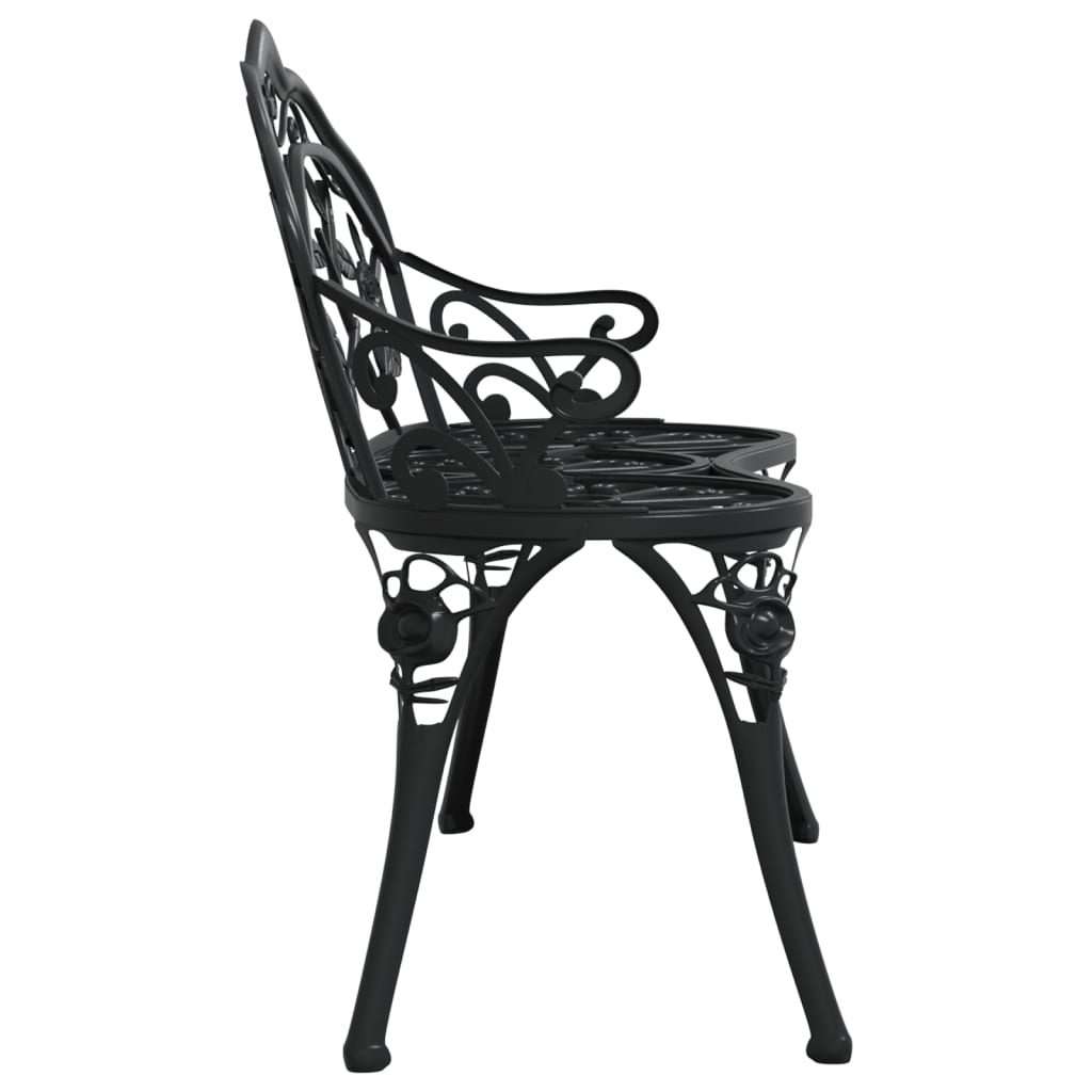 Trädgårdsbänk 100 Cm Gjuten Aluminium