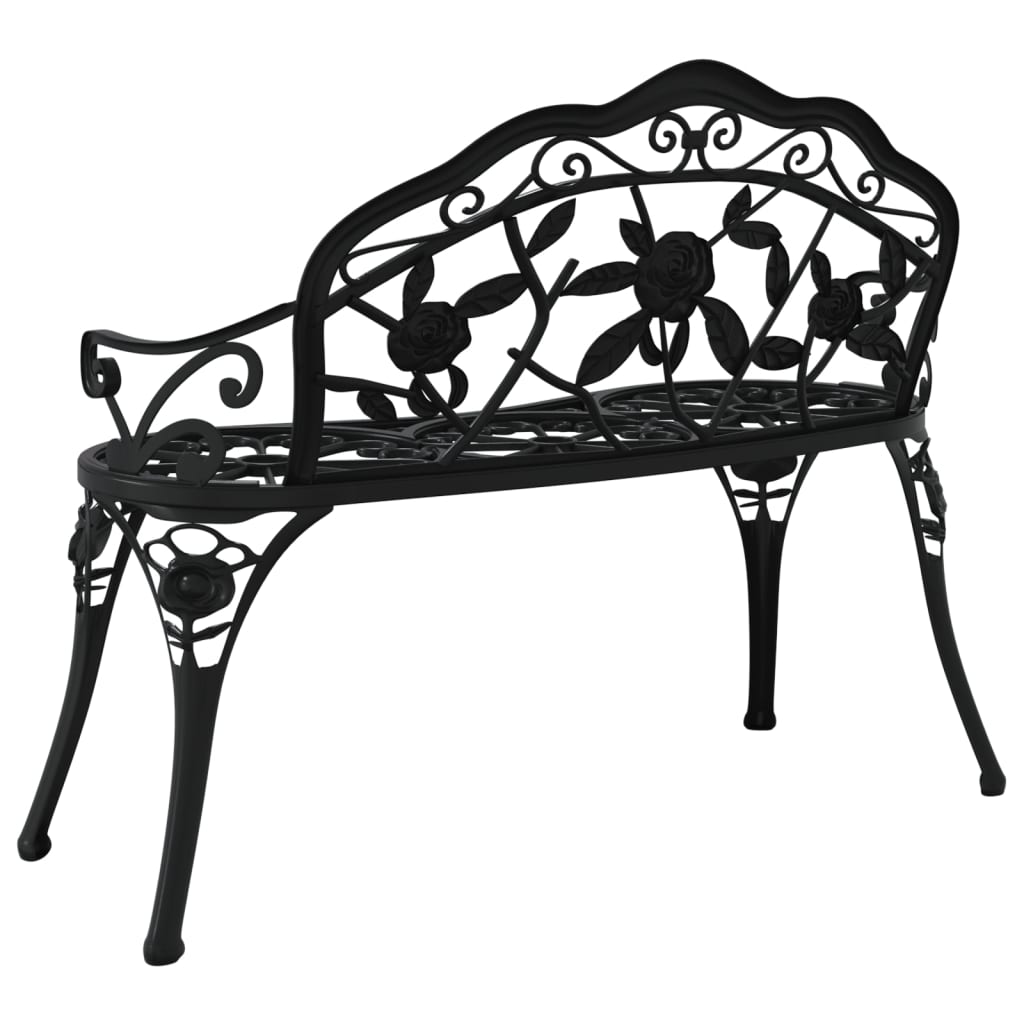 Trädgårdsbänk 100 Cm Gjuten Aluminium