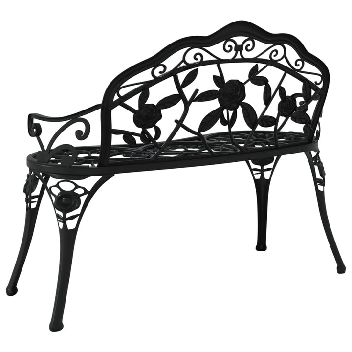 Trädgårdsbänk 100 Cm Gjuten Aluminium
