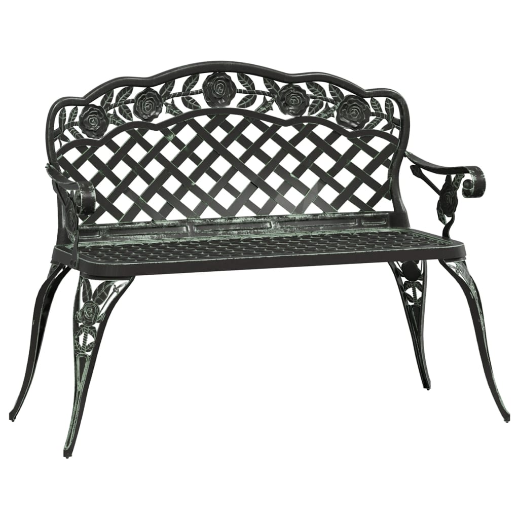 Trädgårdsbänk 108 Cm Gjuten Aluminium