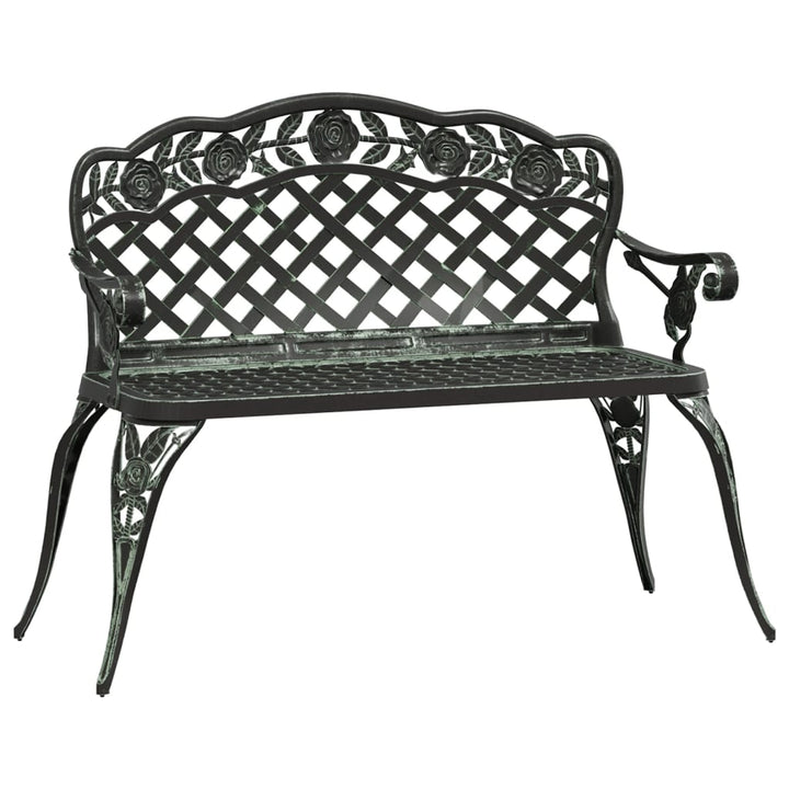 Trädgårdsbänk 108 Cm Gjuten Aluminium