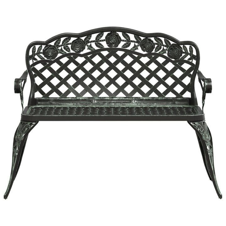 Trädgårdsbänk 108 Cm Gjuten Aluminium