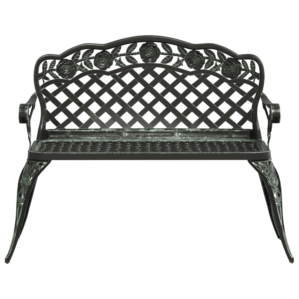 Trädgårdsbänk 108 Cm Gjuten Aluminium
