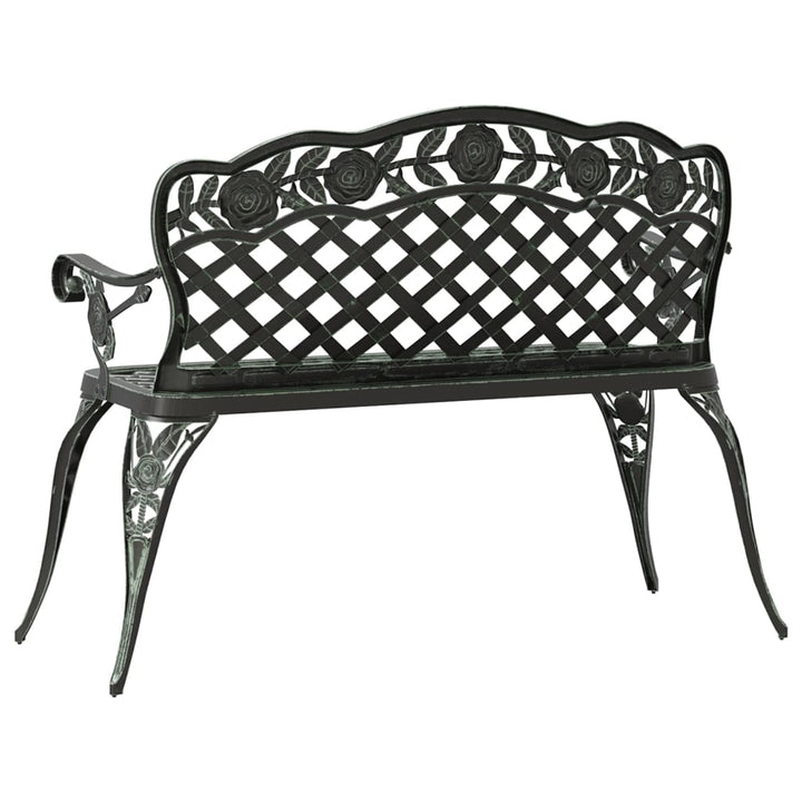 Trädgårdsbänk 108 Cm Gjuten Aluminium