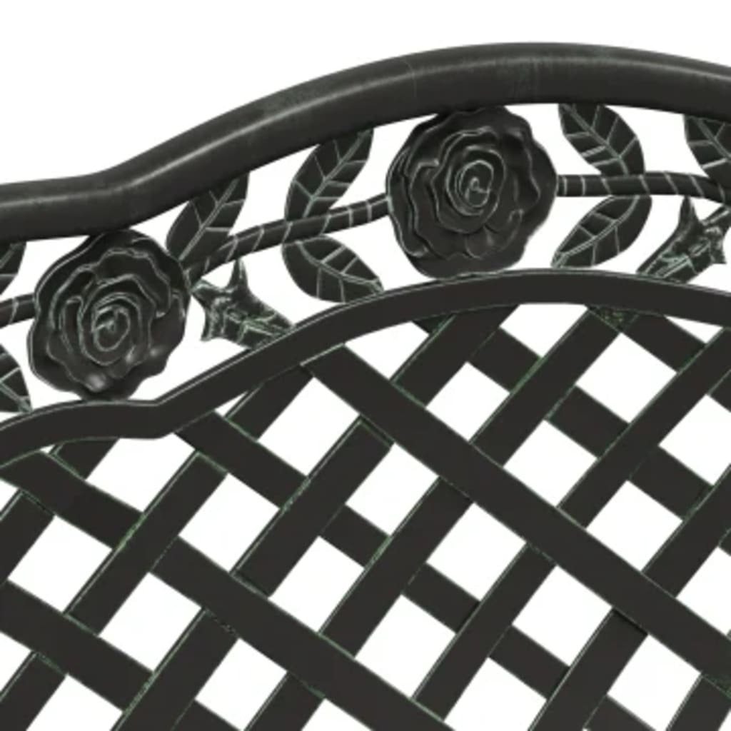 Trädgårdsbänk 108 Cm Gjuten Aluminium